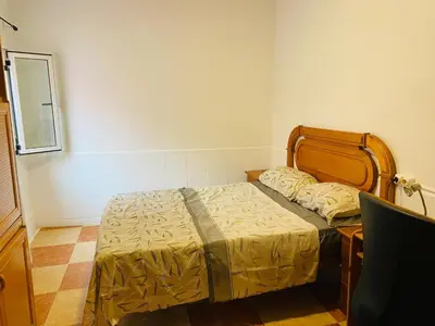 Cama o camas de una habitación en Estudio amueblado en El Ejido