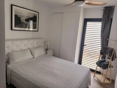 Cama o camas de una habitación en Cala Maravilla