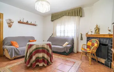 Zona de estar de 1- Casa Rural con Piscina Climatizada
