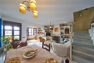 Zona de estar de Casa Higuera