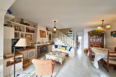 Zona de estar de Casa Higuera