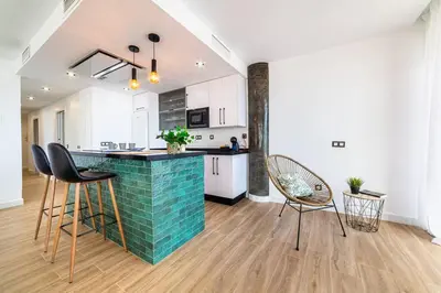 Una cocina o zona de cocina en Santa Clara Dream Beach