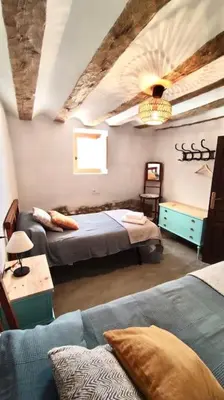 Cama o camas de una habitación en Casas de Vela