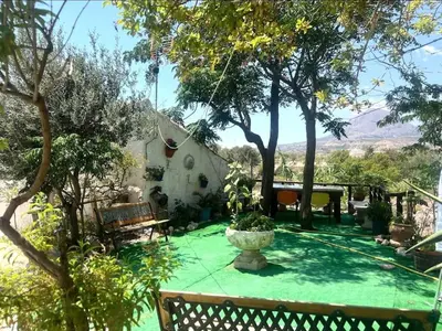 Jardín al aire libre en Casas de Vela