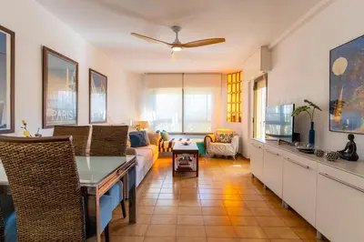 Zona de estar de TrendyHomes Retamar III - Playa, piscina y golf