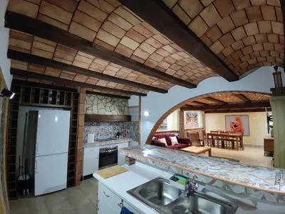 Una cocina o zona de cocina en La Gran Casa de Galera
