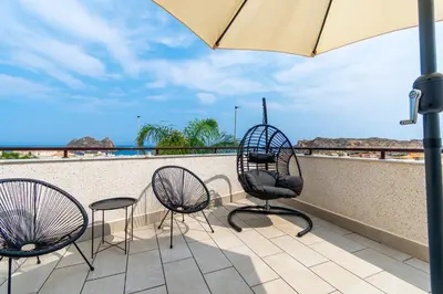 Un balcón o terraza de PREMIUM Magníficas Vistas Panorámicas con Terraza - By Aloha Palma