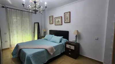 Cama o camas de una habitación en Suite privada con terraza chill out