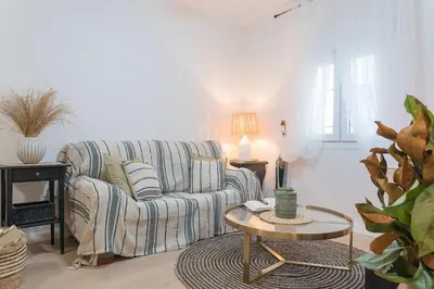 Zona de estar de Alcazaba Suites