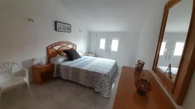 Cama o camas de una habitación en Apartamento Playa La Calica
