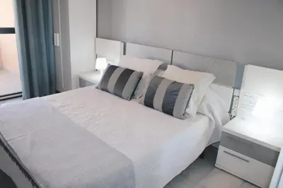 Cama o camas de una habitación en Apartamento Torre Presidencial