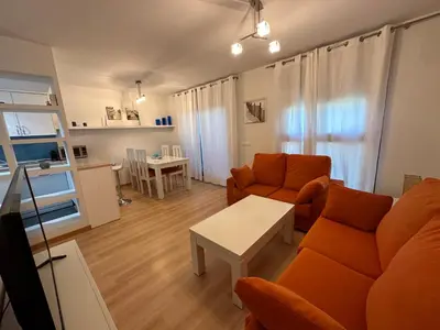 Una cocina o zona de cocina en Alborada Ático - junto a playa