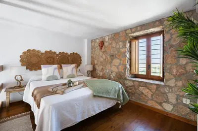 Cama o camas de una habitación en Luna Lunera