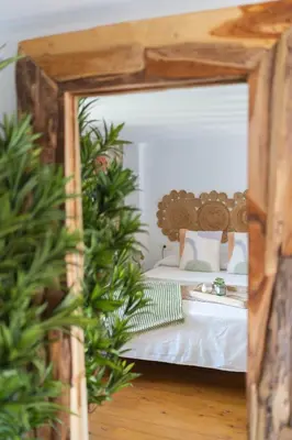 Cama o camas de una habitación en Luna Lunera