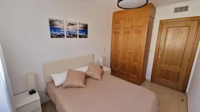 Cama o camas de una habitación en La Colonia Beach House