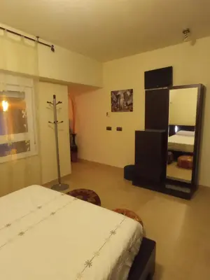 Cama o camas de una habitación en Ático en La Envía con estupendas vistas y tranquilidad