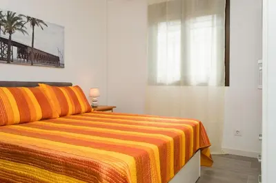 Cama o camas de una habitación en Olor a mar
