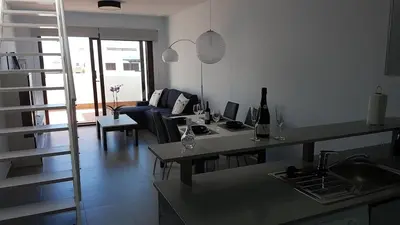 Zona de estar de Penthouse Mar de Pulpi