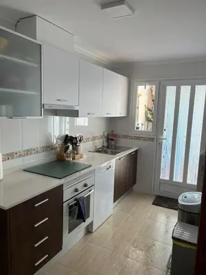 Una cocina o zona de cocina en La Casita Azul en el Mar