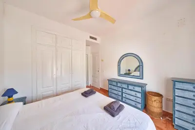 Cama o camas de una habitación en Villa Jaramar