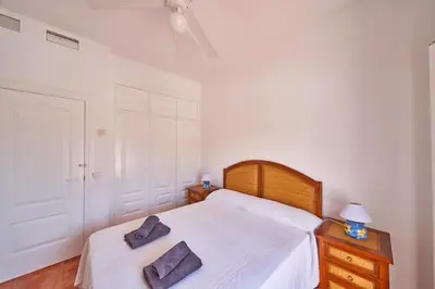 Cama o camas de una habitación en Villa Jaramar