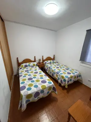Cama o camas de una habitación en Faro de Mar