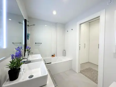 Un baño de Gold Beach