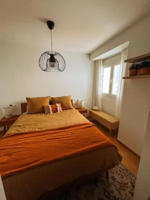 Cama o camas de una habitación en Appartement de luxe vue mer imprenable Mojacar Playa