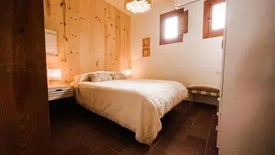 Cama o camas de una habitación en Casa Nieto con vistas al mar