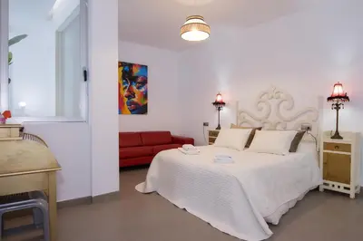 Cama o camas de una habitación en Fantástica Casa Adosada con Piscina y Parking