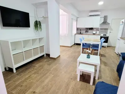 Una cocina o zona de cocina en Apartamento Playa