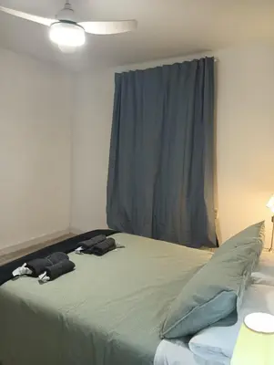 Cama o camas de una habitación en Apartamento Ribera