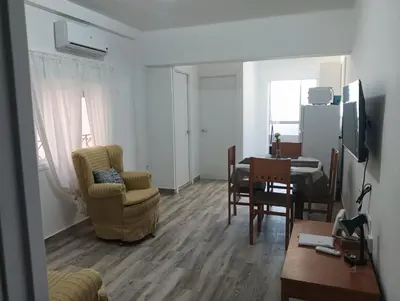 Una televisión o centro de entretenimiento en Apartamento Ribera