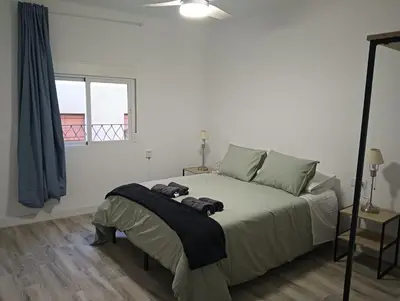 Cama o camas de una habitación en Apartamento Ribera