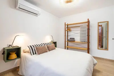 Cama o camas de una habitación en Casa centro Almedina