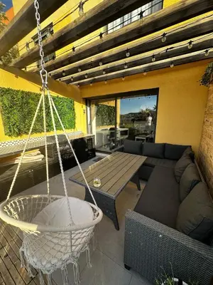 Zona de estar de Valle del Este Golf Resort, Vera, Palmera Golf Duplex with Garden