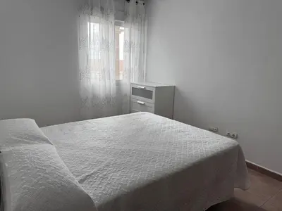 Cama o camas de una habitación en Apartamento 22 Mojácar Solárium vista al Mar