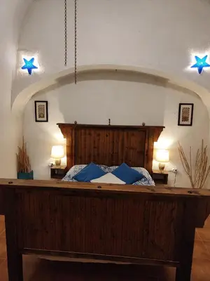 Cama o camas de una habitación en Nick's Cave, Bed and Breakfast with a difference