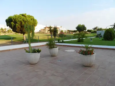 Jardín al aire libre en Amazing apartment in Mojacar