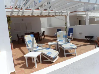 Un balcón o terraza de Amazing apartment in Mojacar