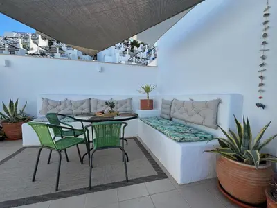 Zona de estar de Cozy new penthouse apartment Cantal Homes