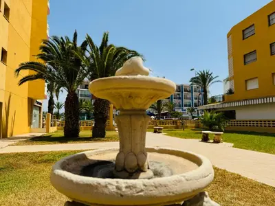 Jardín al aire libre en Apartamento moderno con vistas al mar - 1Hab
