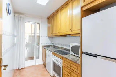 Una cocina o zona de cocina en Marina de la Torre Sea View Family Apartment - Pool & Terrace