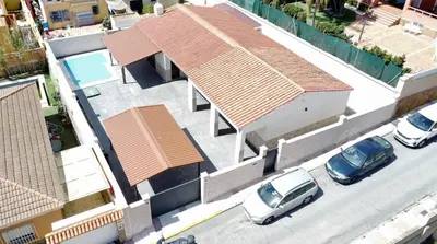 El barrio de los alrededores o un barrio cerca de esta villa
