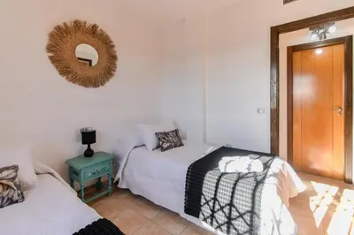 Cama o camas de una habitación en Tranquilidad con vistas únicas, Piscina y Wifi - By Aloha Palma