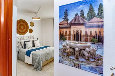 Cama o camas de una habitación en Un trocito de España