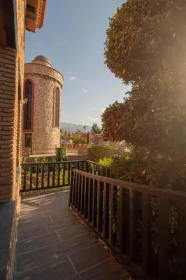 Jardín al aire libre en Hospederia del Zenete