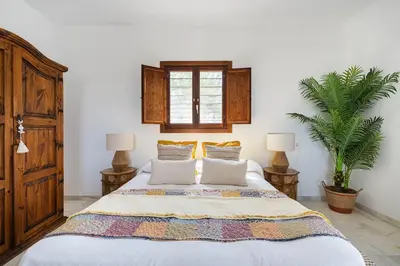 Cama o camas de una habitación en Luna Moruna