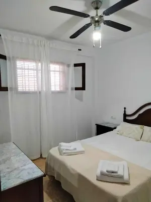 Cama o camas de una habitación en Apartamento 2 hab en Aguadulce playa
