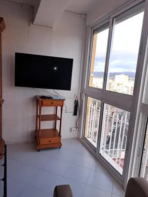 Una televisión o centro de entretenimiento en Panorama